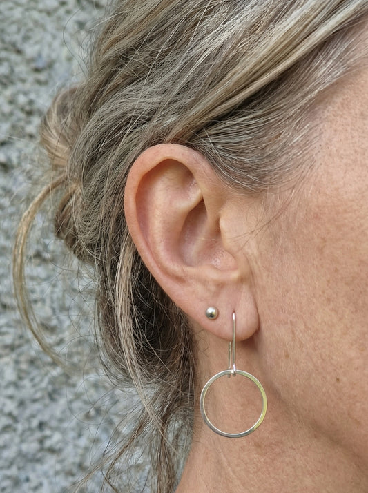 Amy cirkelörhängen - Sterling silver