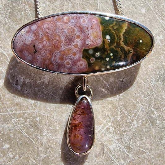 Halsband med Ocean jasper