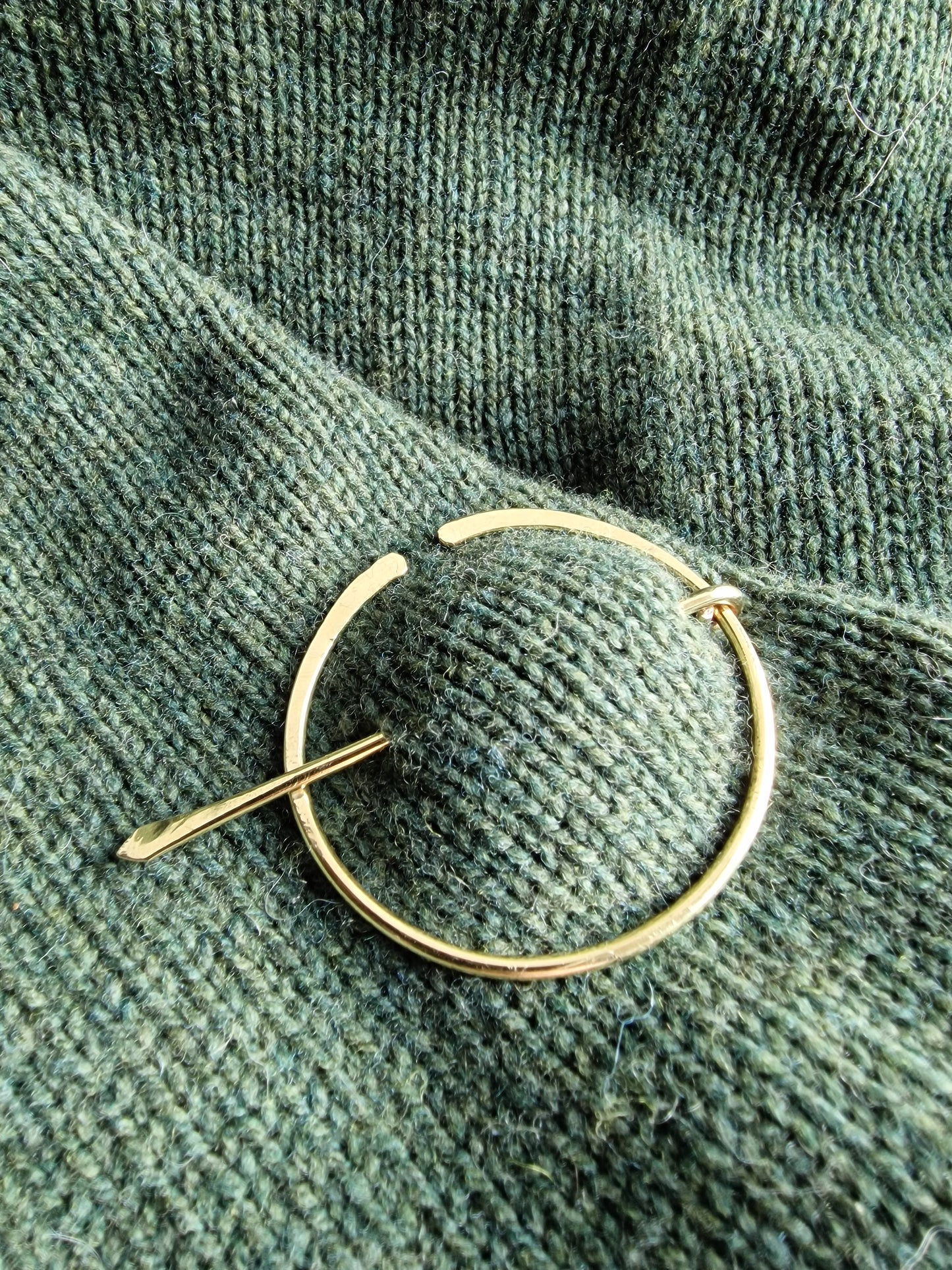 Shawl fastener - brass or copper