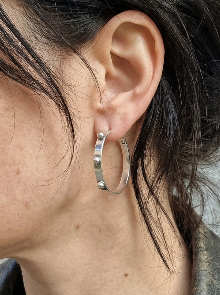Debbie hoops - Sterling silver