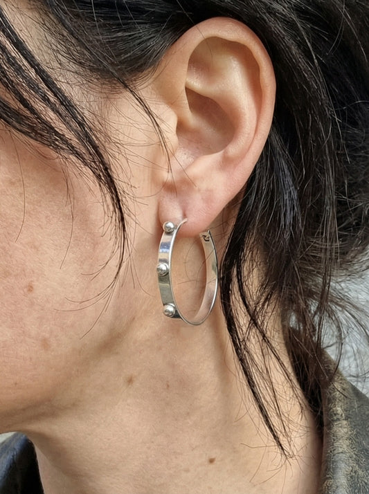 Debbie hoops - Sterling silver