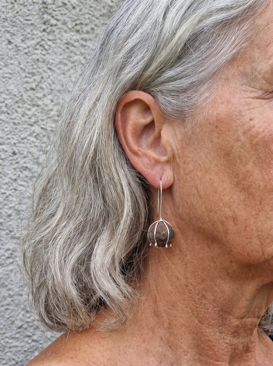 Josefin ull-örhängen - Sterling silver