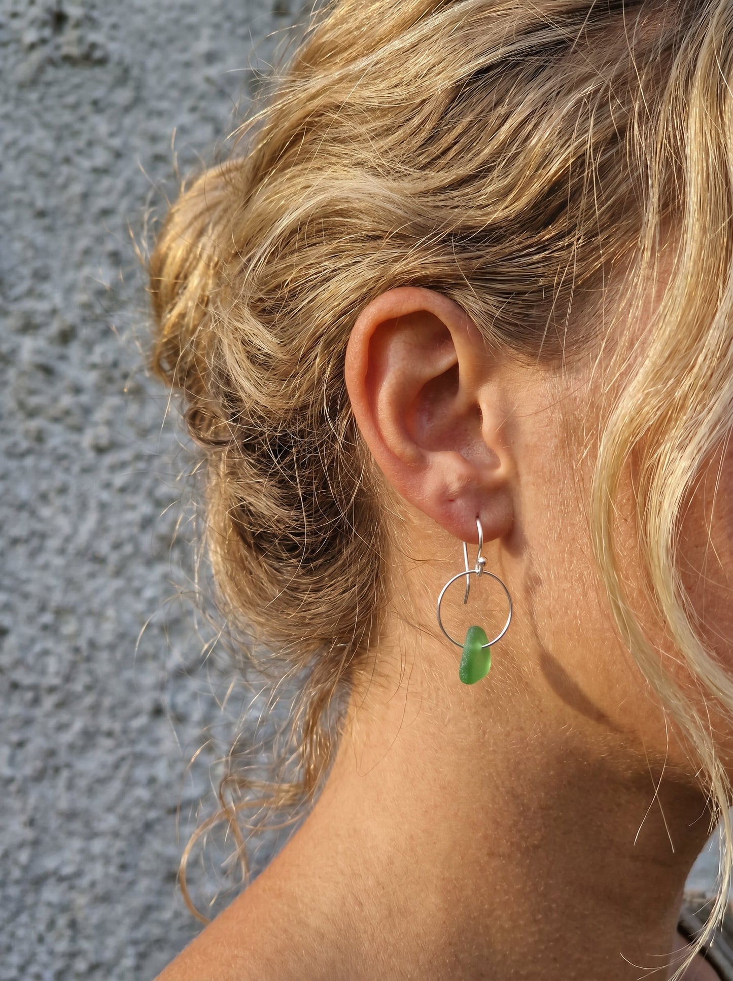 Josefin strandglasörhängen
